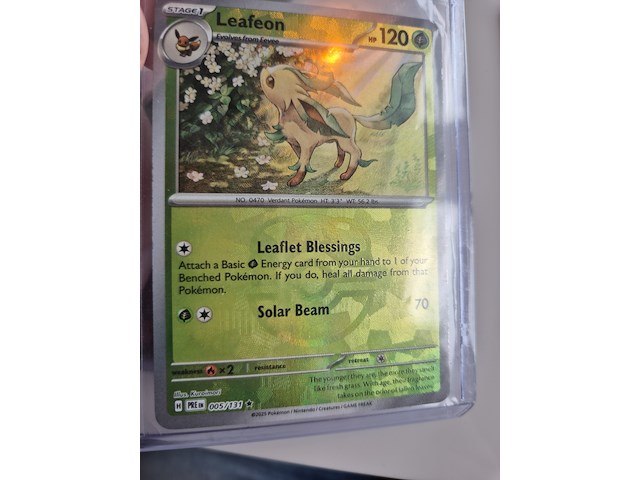 Collectie pokémon kaarten, scarlet & violet - prismatic evolutions, o.a. leafeon (master ball) - afbeelding 3 van  10