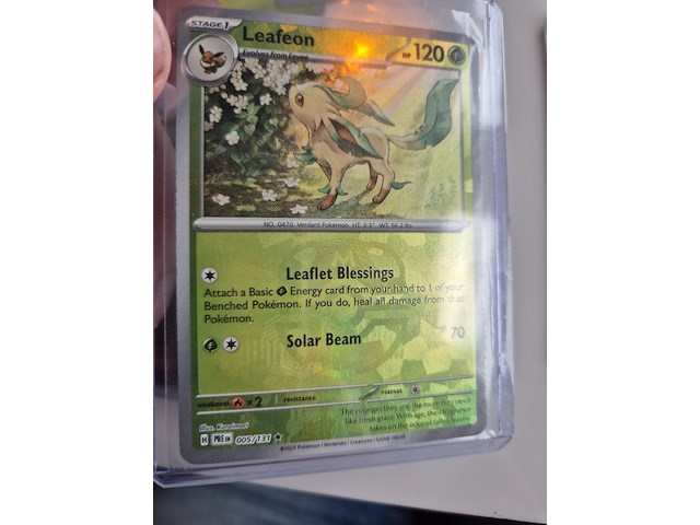 Collectie pokémon kaarten, scarlet & violet - prismatic evolutions, o.a. leafeon (master ball) - afbeelding 4 van  10