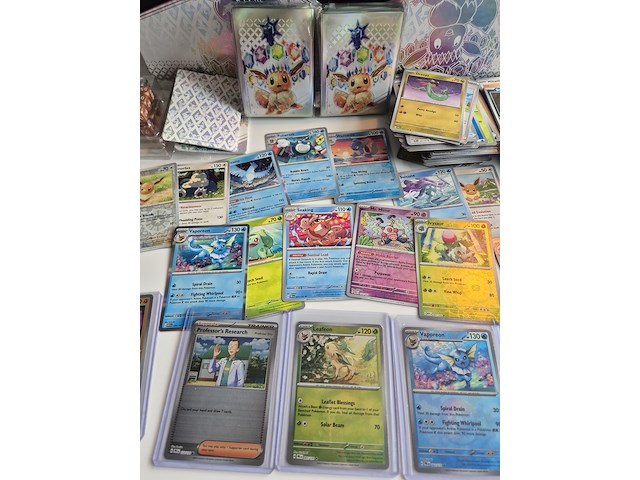 Collectie pokémon kaarten, scarlet & violet - prismatic evolutions, o.a. leafeon (master ball) - afbeelding 8 van  10