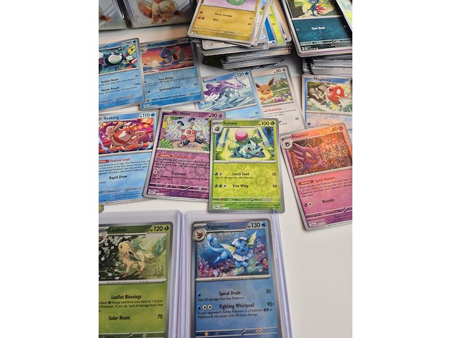 Collectie pokémon kaarten, scarlet & violet - prismatic evolutions, o.a. leafeon (master ball) - afbeelding 10 van  10