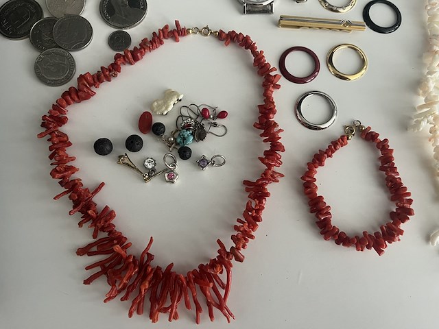 Collectie vintage sieraden, incl. kistje - afbeelding 7 van  11