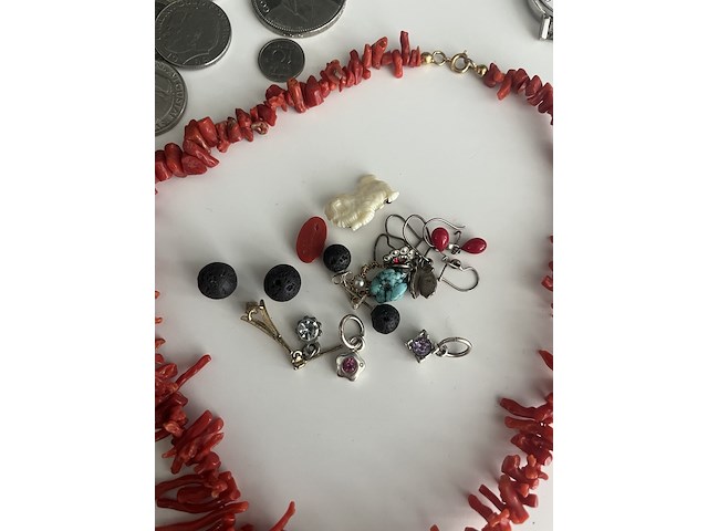 Collectie vintage sieraden, incl. kistje - afbeelding 8 van  11
