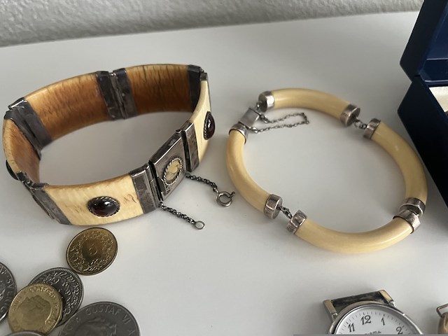 Collectie vintage sieraden, incl. kistje - afbeelding 11 van  11