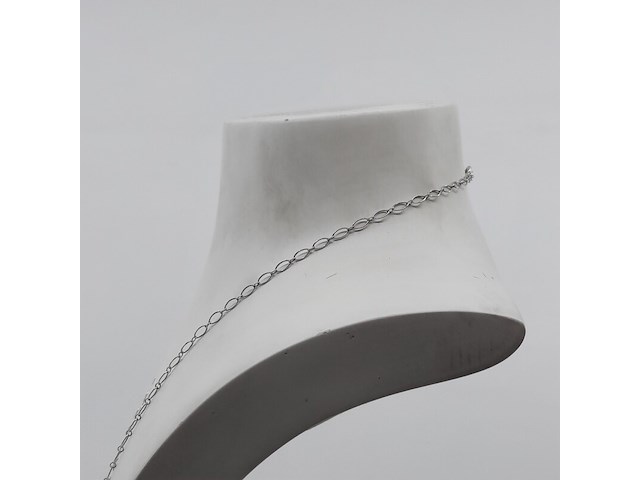 Collier, 18 karaats met platina hanger - afbeelding 5 van  11