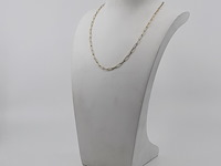 Collier en armband, 18 karaats