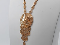 Collier en paar oorhangers, 20 karaats - afbeelding 2 van  18