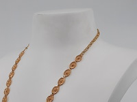 Collier en paar oorhangers, 20 karaats - afbeelding 4 van  18