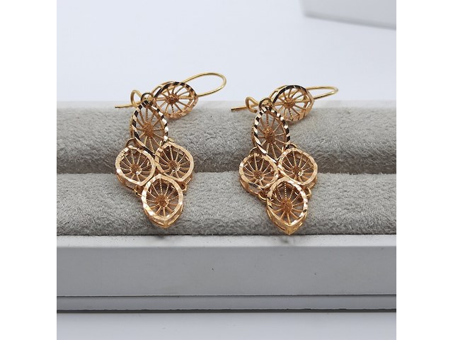 Collier en paar oorhangers, 20 karaats - afbeelding 11 van  18