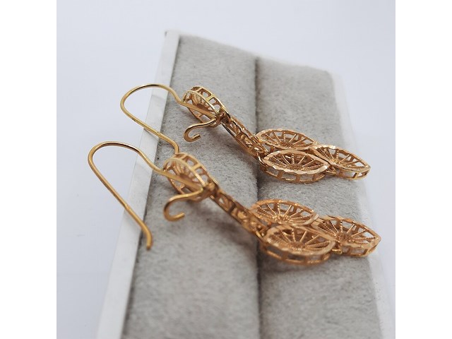 Collier en paar oorhangers, 20 karaats - afbeelding 14 van  18