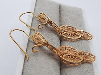 Collier en paar oorhangers, 20 karaats - afbeelding 14 van  18