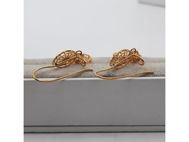 Collier en paar oorhangers, 20 karaats - afbeelding 15 van  18