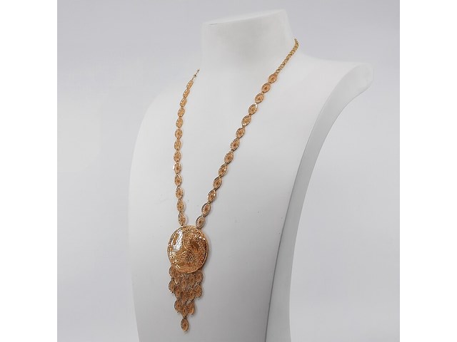 Collier en paar oorhangers, 20 karaats - afbeelding 18 van  18