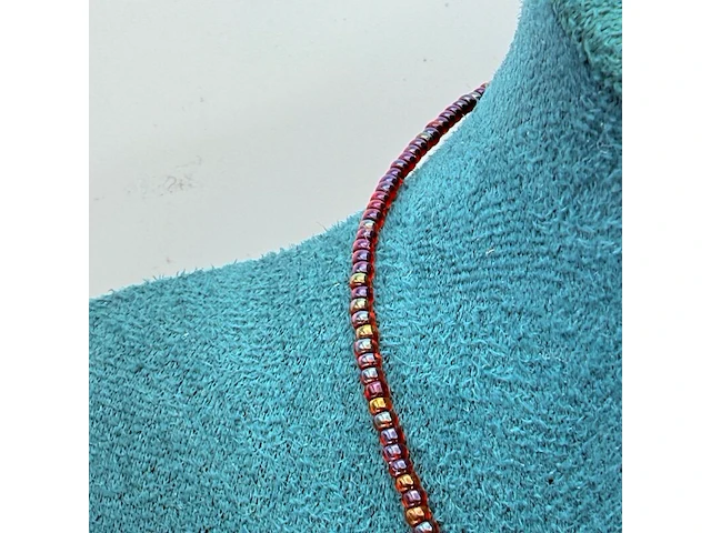 Collier gedecoreerd met 'rose' pendant - afbeelding 5 van  6