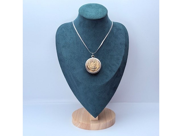 Collier met boeddhistisch 'hiëroglief' amulet hanger - afbeelding 2 van  6