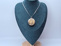 Collier met boeddhistisch 'hiëroglief' amulet hanger - afbeelding 2 van  6