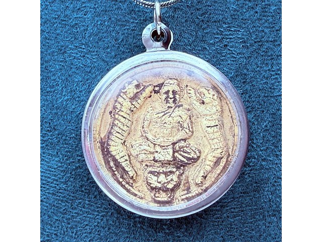 Collier met boeddhistisch 'hiëroglief' amulet hanger - afbeelding 4 van  6