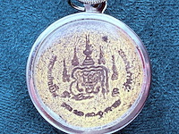 Collier met boeddhistisch 'hiëroglief' amulet hanger - afbeelding 5 van  6