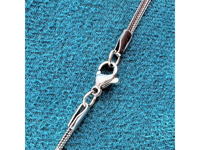 Collier met boeddhistisch 'hiëroglief' amulet hanger - afbeelding 6 van  6