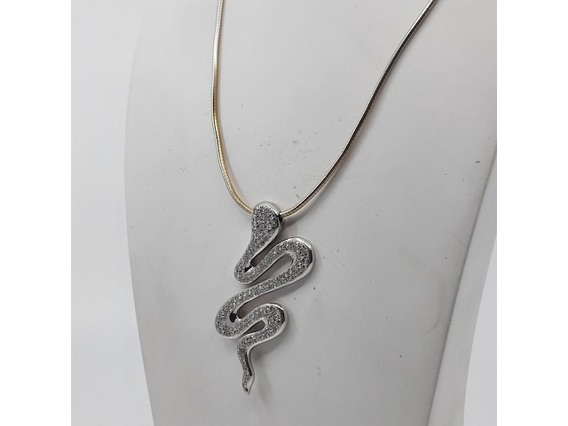 Collier met hanger, 14 karaats - afbeelding 3 van  10