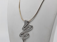 Collier met hanger, 14 karaats - afbeelding 3 van  10