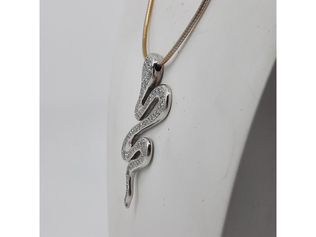 Collier met hanger, 14 karaats - afbeelding 6 van  10