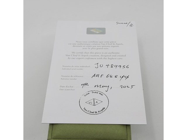 Collier met hanger, 18 karaats, van cleef & arpels, alhambra - afbeelding 4 van  14