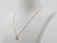 Collier met hanger, 18 karaats, van cleef & arpels, alhambra - afbeelding 1 van  14
