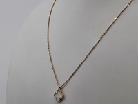 Collier met hanger, 18 karaats, van cleef & arpels, alhambra - afbeelding 7 van  14