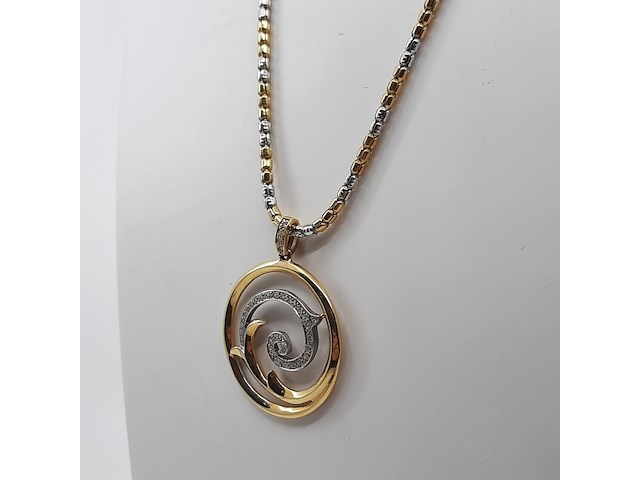 Collier met hanger, 18 karaats - afbeelding 5 van  10