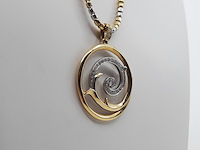 Collier met hanger, 18 karaats - afbeelding 6 van  10