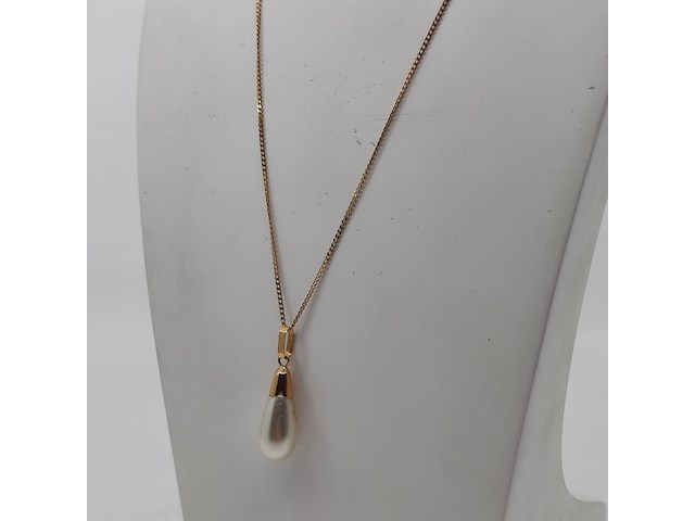 Collier met hanger, 18 karaats - afbeelding 3 van  10