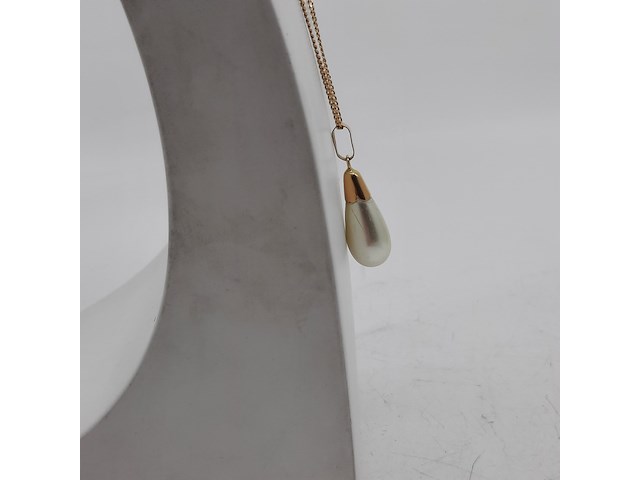 Collier met hanger, 18 karaats - afbeelding 10 van  10