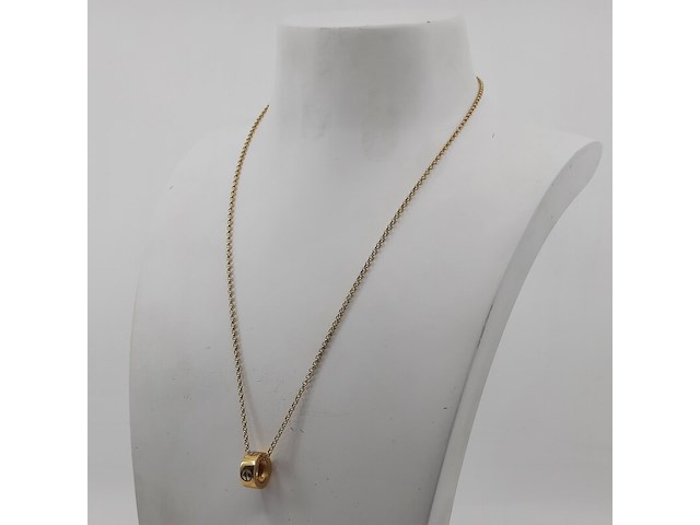 Collier met hanger, 18 karaats - afbeelding 1 van  10