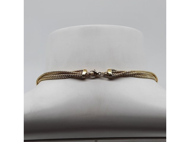 Collier met hanger, 18 karaats - afbeelding 2 van  12