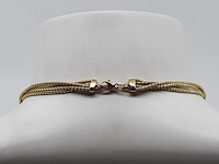 Collier met hanger, 18 karaats - afbeelding 2 van  12