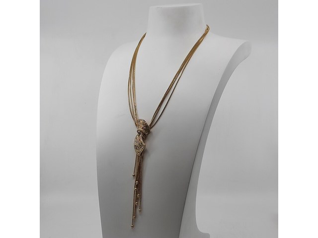 Collier met hanger, 18 karaats - afbeelding 1 van  12