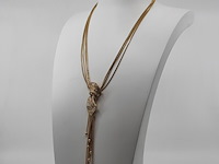 Collier met hanger, 18 karaats - afbeelding 1 van  12