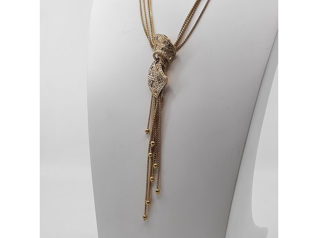 Collier met hanger, 18 karaats - afbeelding 5 van  12