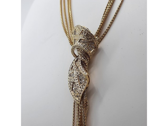 Collier met hanger, 18 karaats - afbeelding 6 van  12