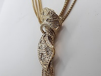 Collier met hanger, 18 karaats - afbeelding 6 van  12