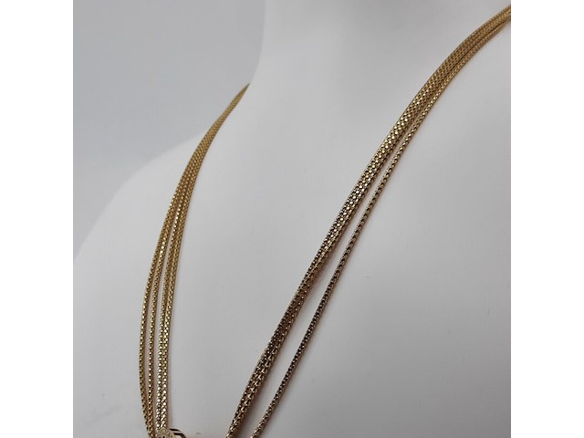 Collier met hanger, 18 karaats - afbeelding 7 van  12