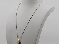 Collier met hanger, 18 karaats - afbeelding 1 van  10