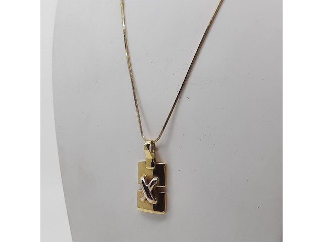 Collier met hanger, 18 karaats - afbeelding 3 van  10