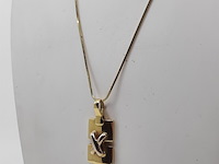 Collier met hanger, 18 karaats - afbeelding 3 van  10