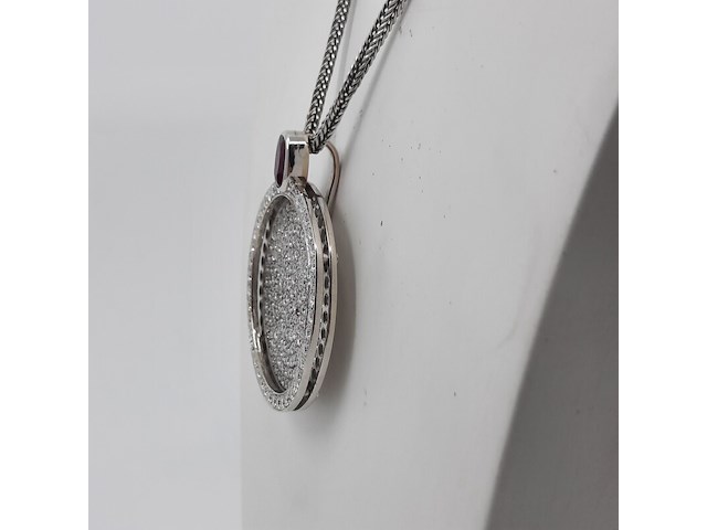 Collier met hanger, 18 karaats - afbeelding 5 van  7