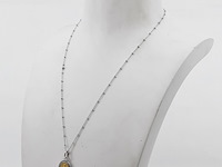 Collier met hanger, 18 karaats - afbeelding 1 van  10