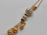 Collier met hanger, 22 karaats - afbeelding 2 van  6