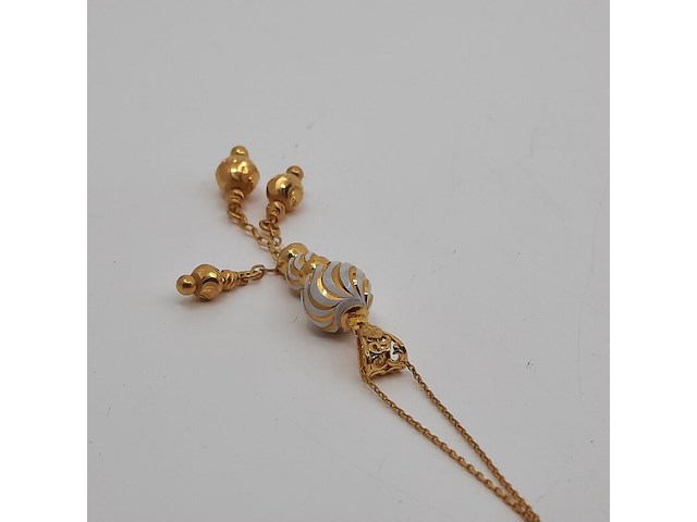 Collier met hanger, 22 karaats - afbeelding 6 van  6