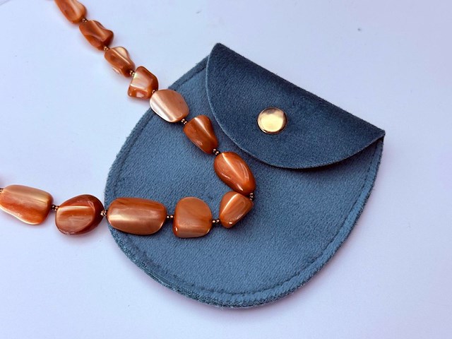 Collier ''sand colour pearl fragments'' - afbeelding 3 van  5