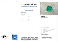 Colombiaanse smaragd 0.90 carat natuurlijke smaragd hoge kwaliteit - afbeelding 3 van  5